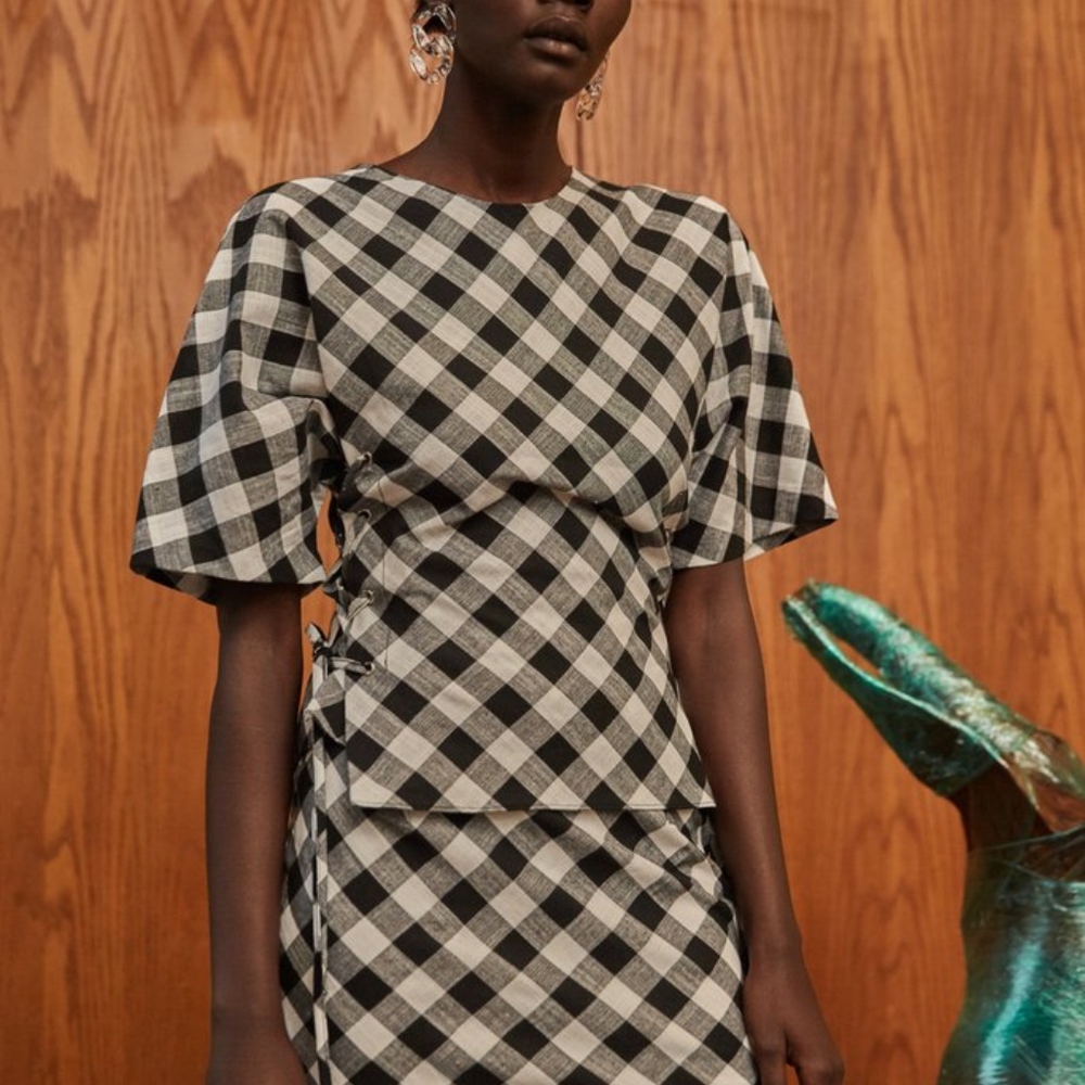 Style Mafia Bruna Gingham Top - Picture 2 of 2